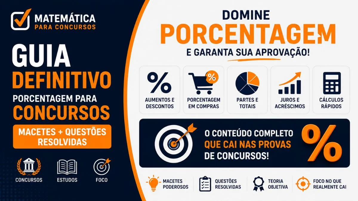 Porcentagem para Concursos: Guia Definitivo com Macetes e Questões Resolvidas