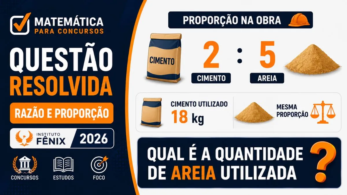 Questão Resolvida Razão e Proporção — Banca Instituto Fênix (2026)