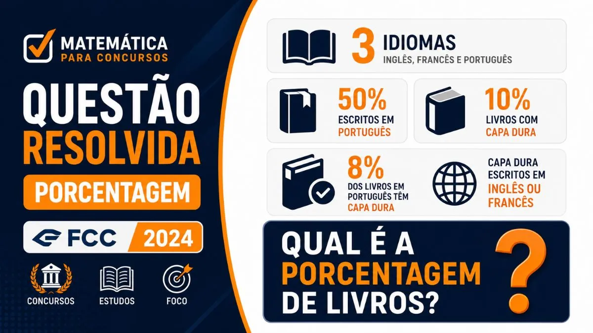 Questão Resolvida de Porcentagem Banca FCC 2024