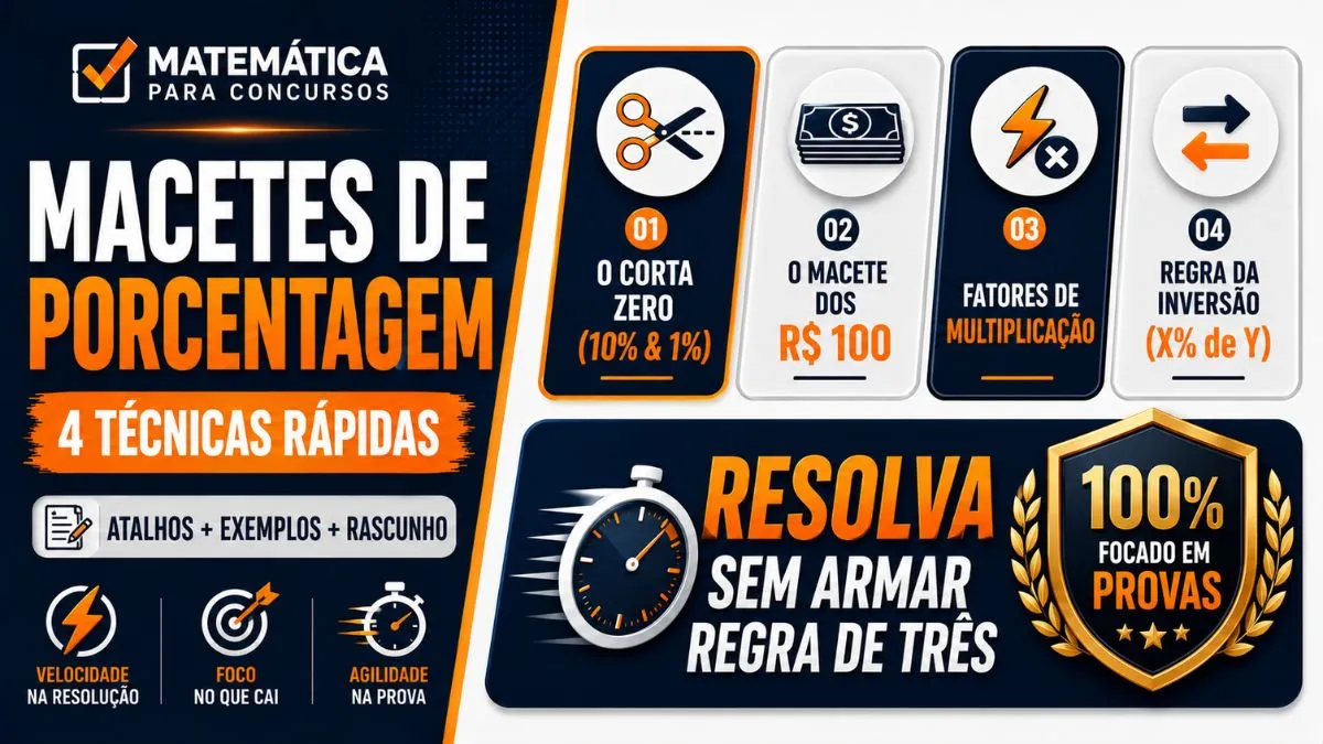 Macetes de Porcentagem para Concurso